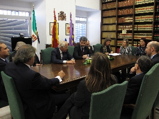 Reunión del presidente Lesmes con la Sala de Gobierno del TSJEx